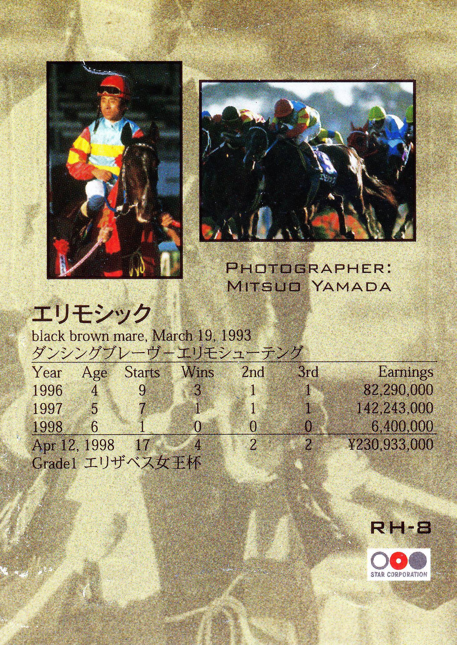 その他 1998 The Classic ROAD TO THE WINNER エリモシック「The Classic 1998 Road To The Winner」RH-8 | カード