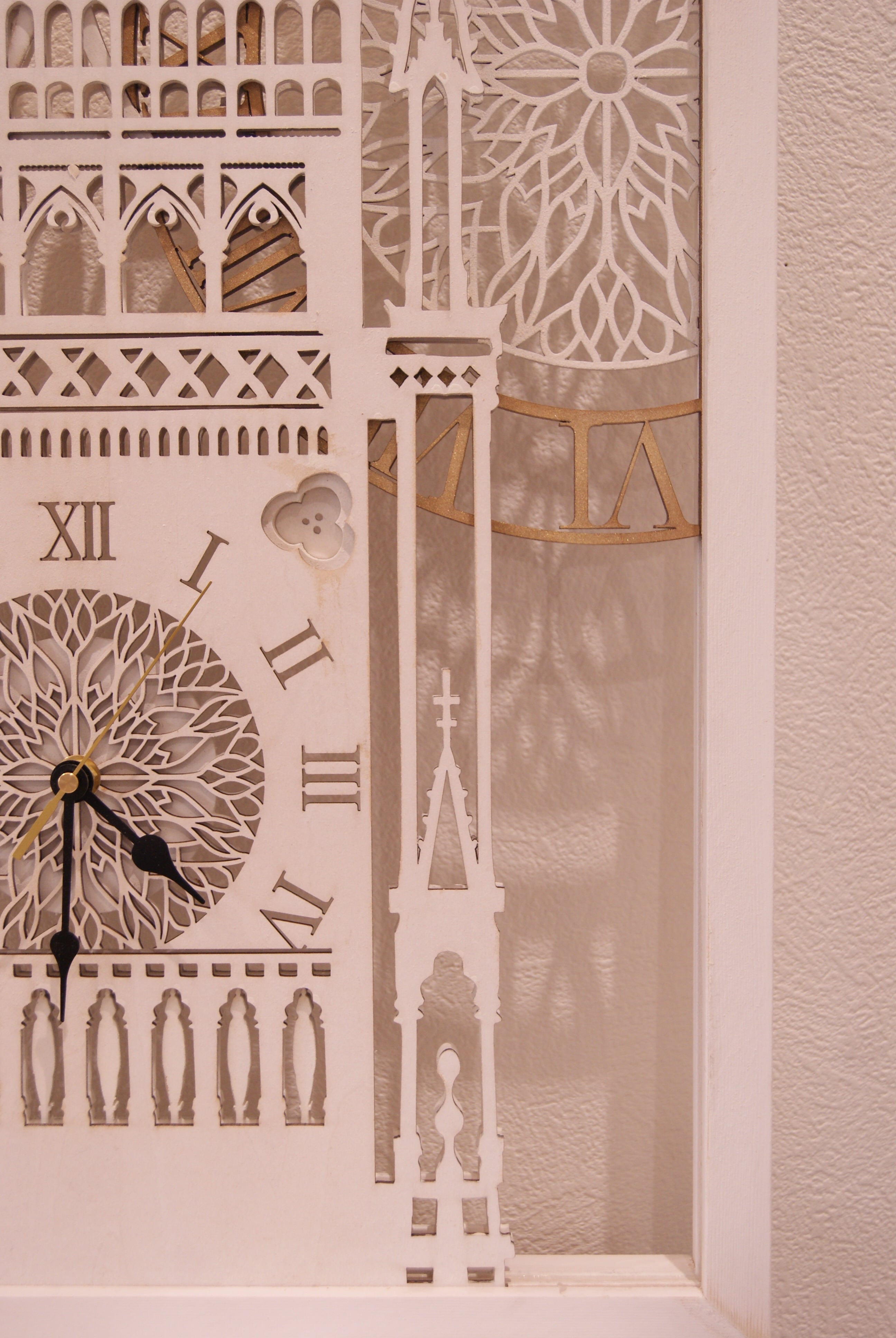 むにゅむにゅ ムニュムニュ 掛時計 ビックベン シャビー パネル