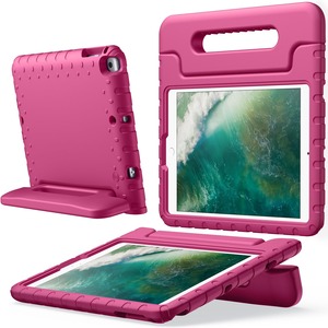 【特価処分】JETech 子供用 ケース iPad 9.7インチ(第6/5世代、2018/2017)/iPad Air 2/1 9.7インチ(第2/1世代、2014/2013)/iPad Pro 9.7インチ 2016対応 耐衝撃 軽量タブレットカバー ハンドルスタンド付き (プラム)
