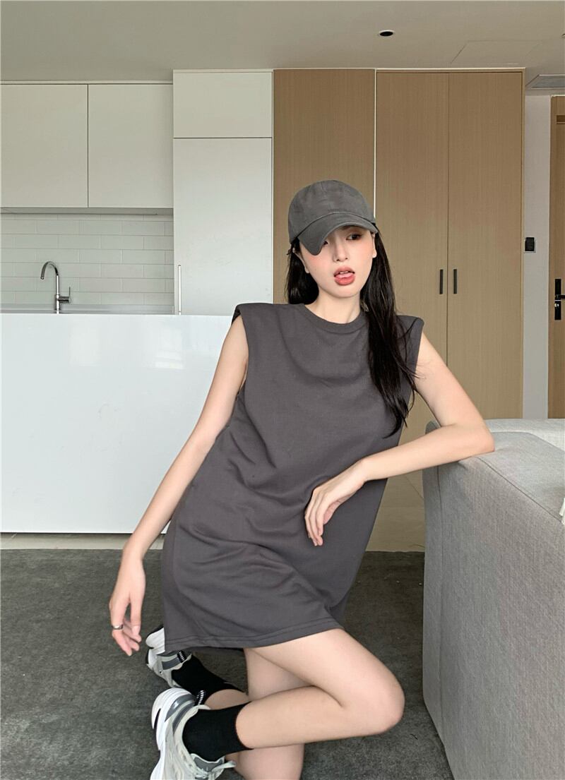 ルーズTシャツ ドレス レディースサマーショートスカート カジュアル 夏物 ブラックストロベリース89746113155