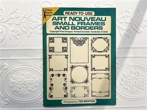 【VA359】Ready-to-Use Art Nouveau Small Frames and Borders /visual book