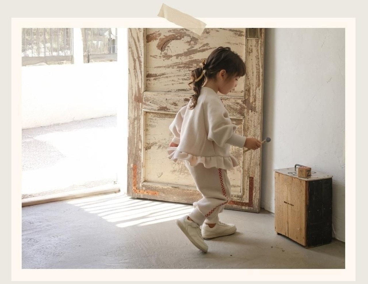 韓国子供服 / 26winter / puella FLO / オリーブパンツ / キッズ / 冬服 *90~140*