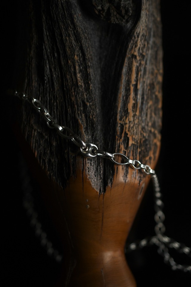 LADDER LINK CABLE CHAIN NECKLACE / 1 POINT 14K GOLD FILLED