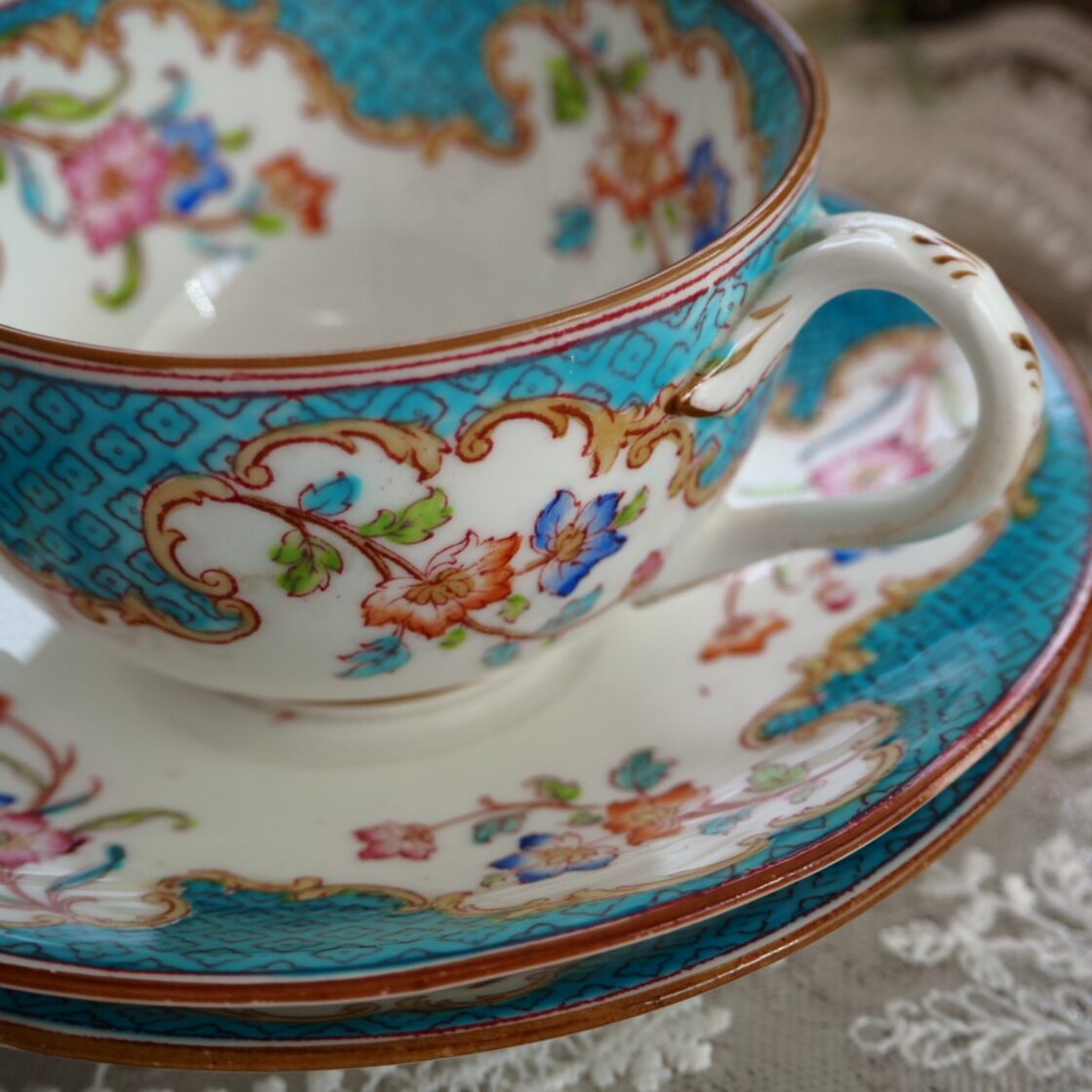 希少コウルドン ミントン カップ＆ソーサーB イギリスアンティーク  