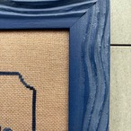 刺繍額もの　クロスステッチ刺繍　スープチューリン　　木製フレーム　木彫り大型フレーム　壁面インテリア　スープの時間 12otdz37