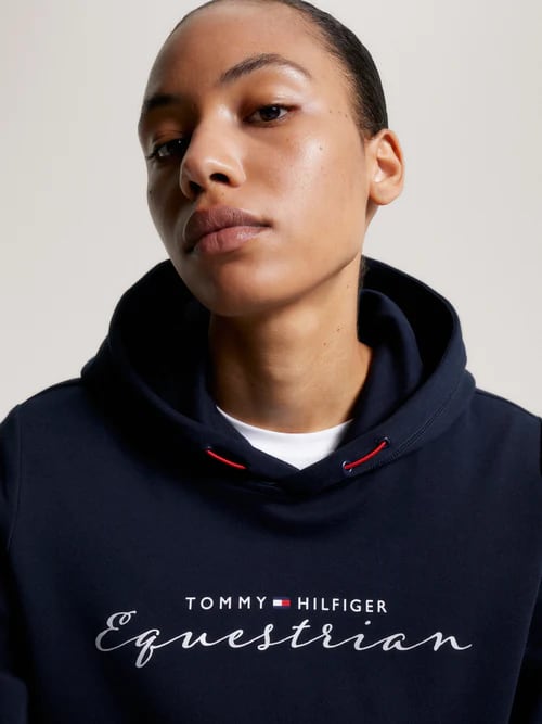 乗馬用スェットパーカー 色褪せ防止加工 レディース Tommy Hilfiger