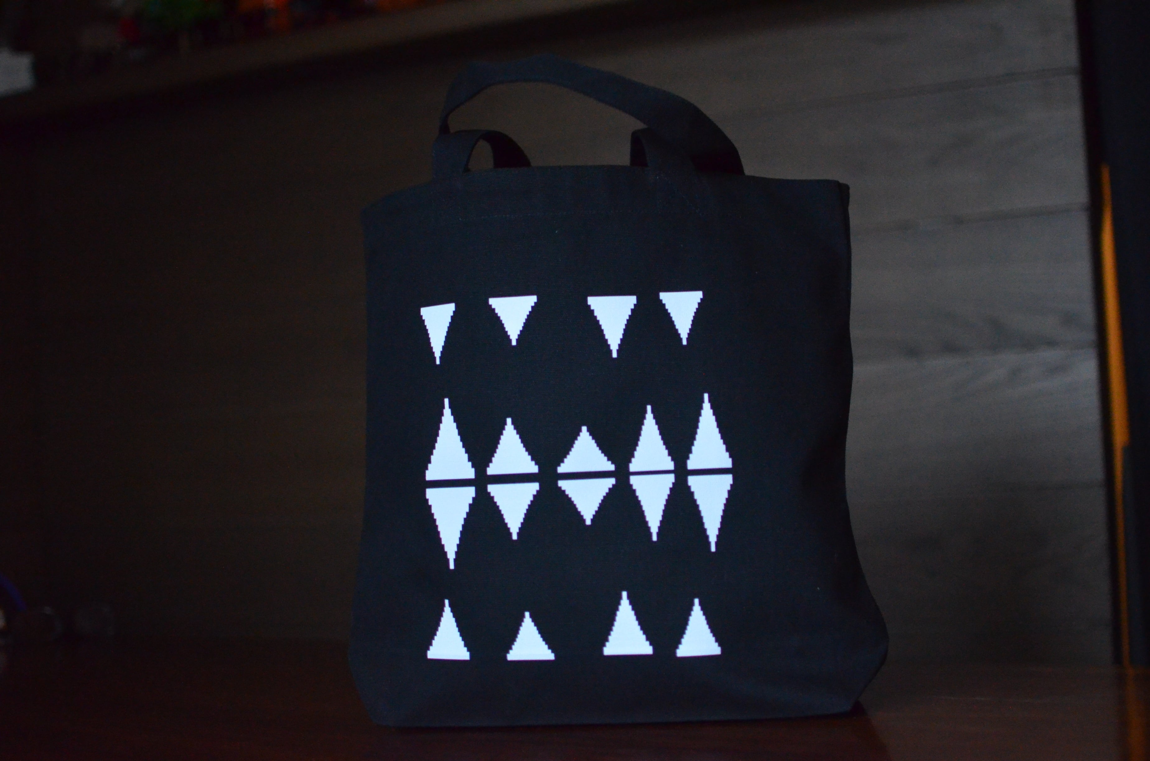 cut glass tote bag (black) プレゼント付き