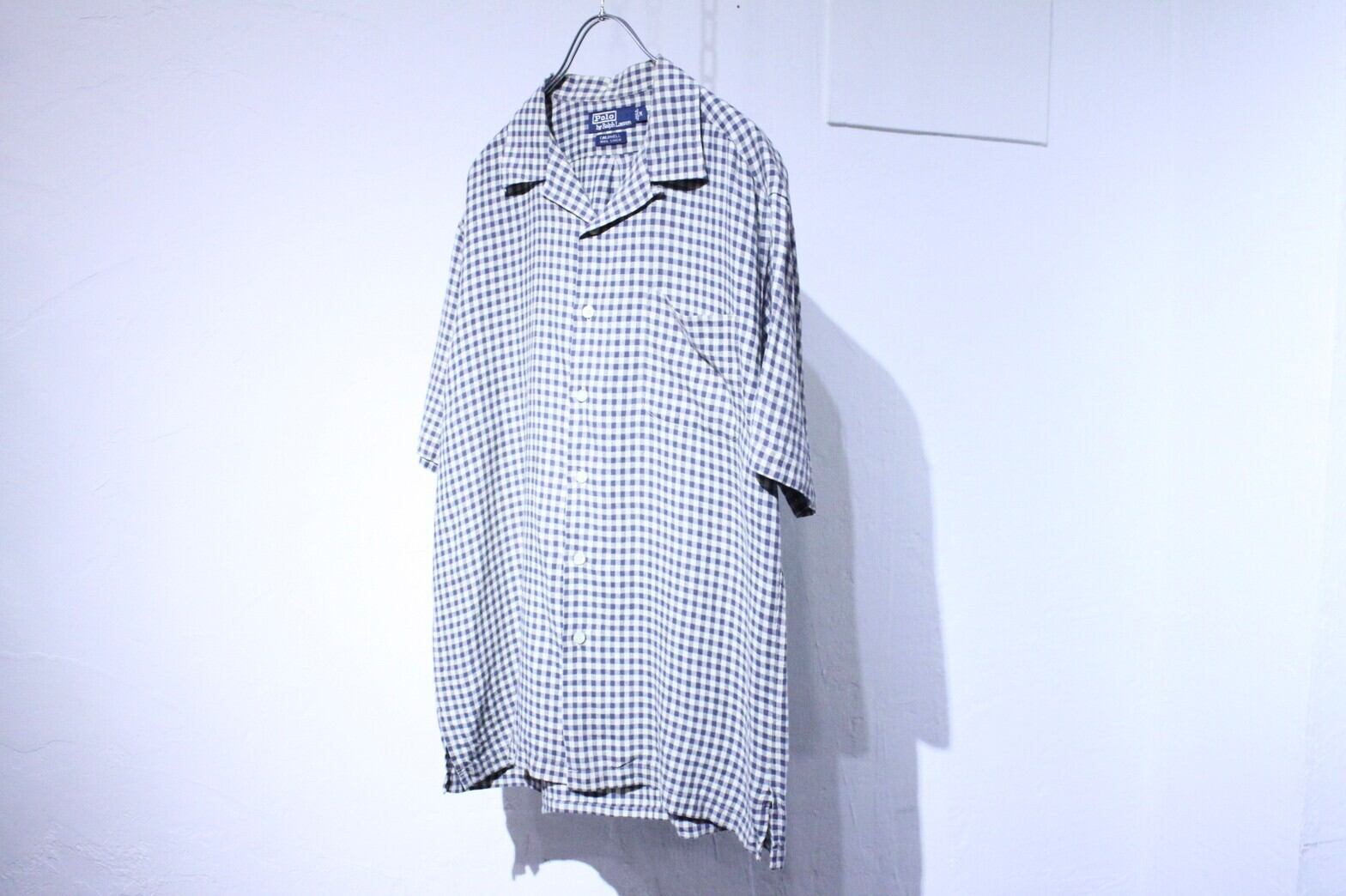 90s Ralph Lauren "CALDWELL" Linen Open Collar Shirt