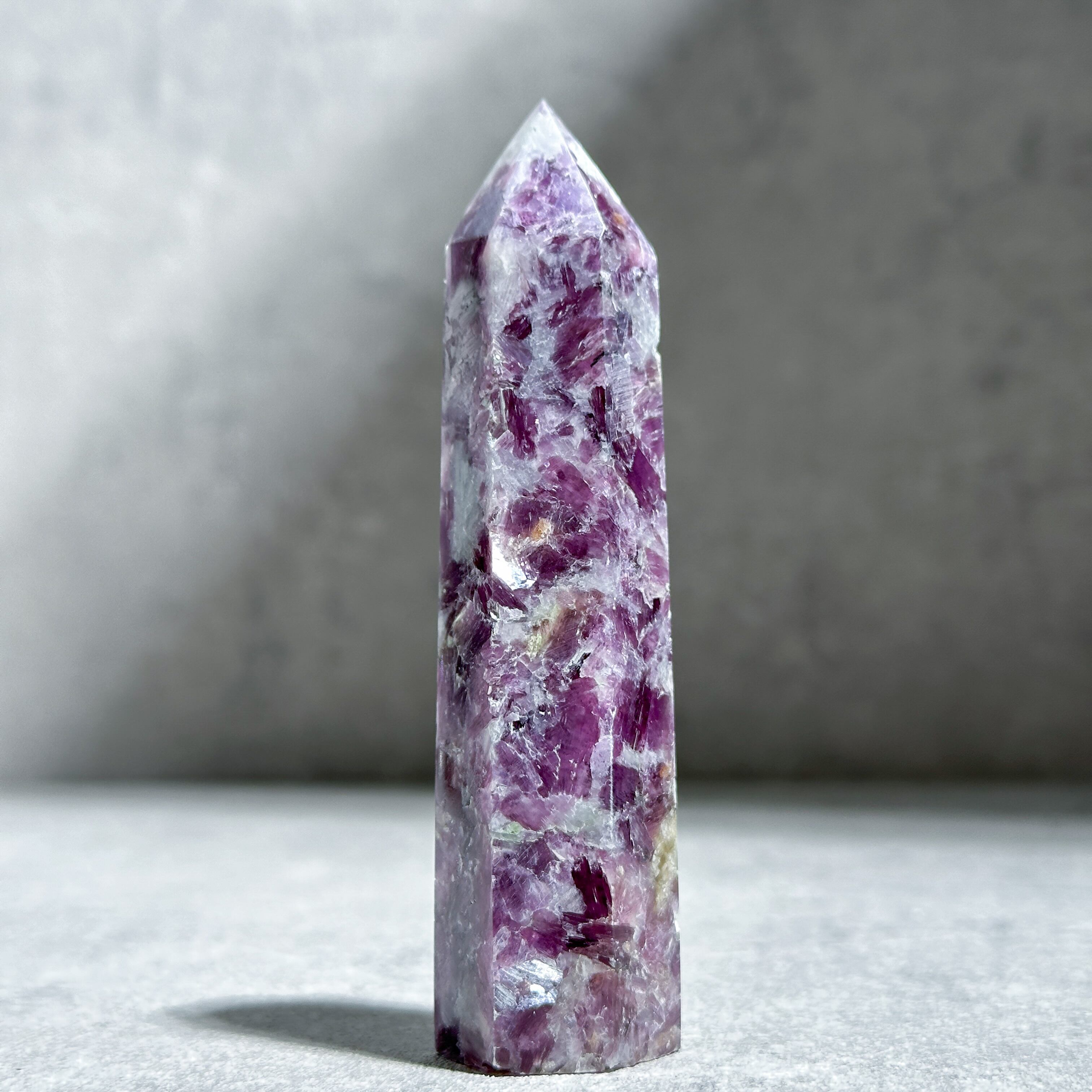 レピドライト タワー型75◇Lepidolite◇天然石・鉱物・パワーストーン◇