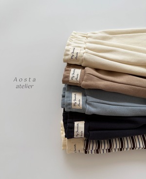 【Aosta】Favoriteスウェットパンツ ベージュ 70~110cm