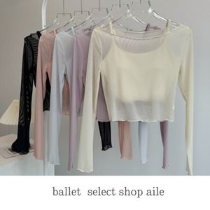 インナー＆ショート丈シアートップス5色展開 A0200