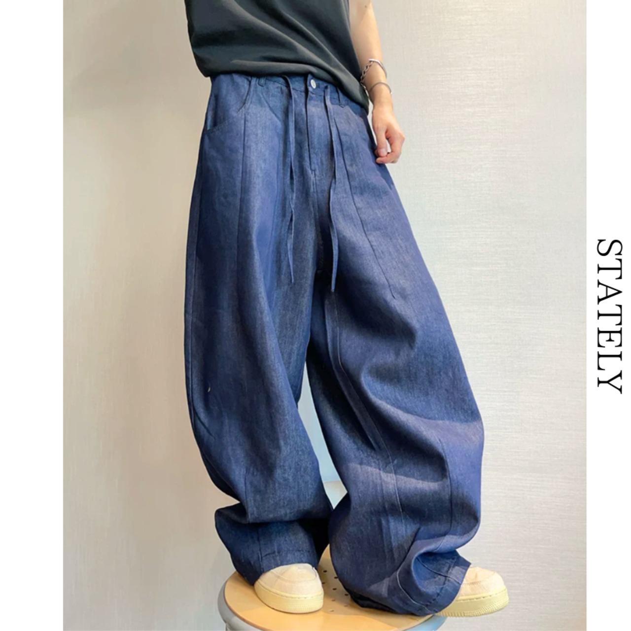 Flow Tuck ワイドデニムパンツ_B76・画像2