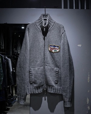 【add (C) vintage】“DSQUARED2” Wappen Design  Zip Up Knit Jacket