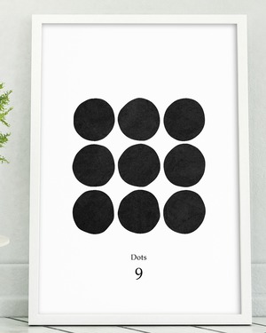 アートポスター  / Dots 9　eb012