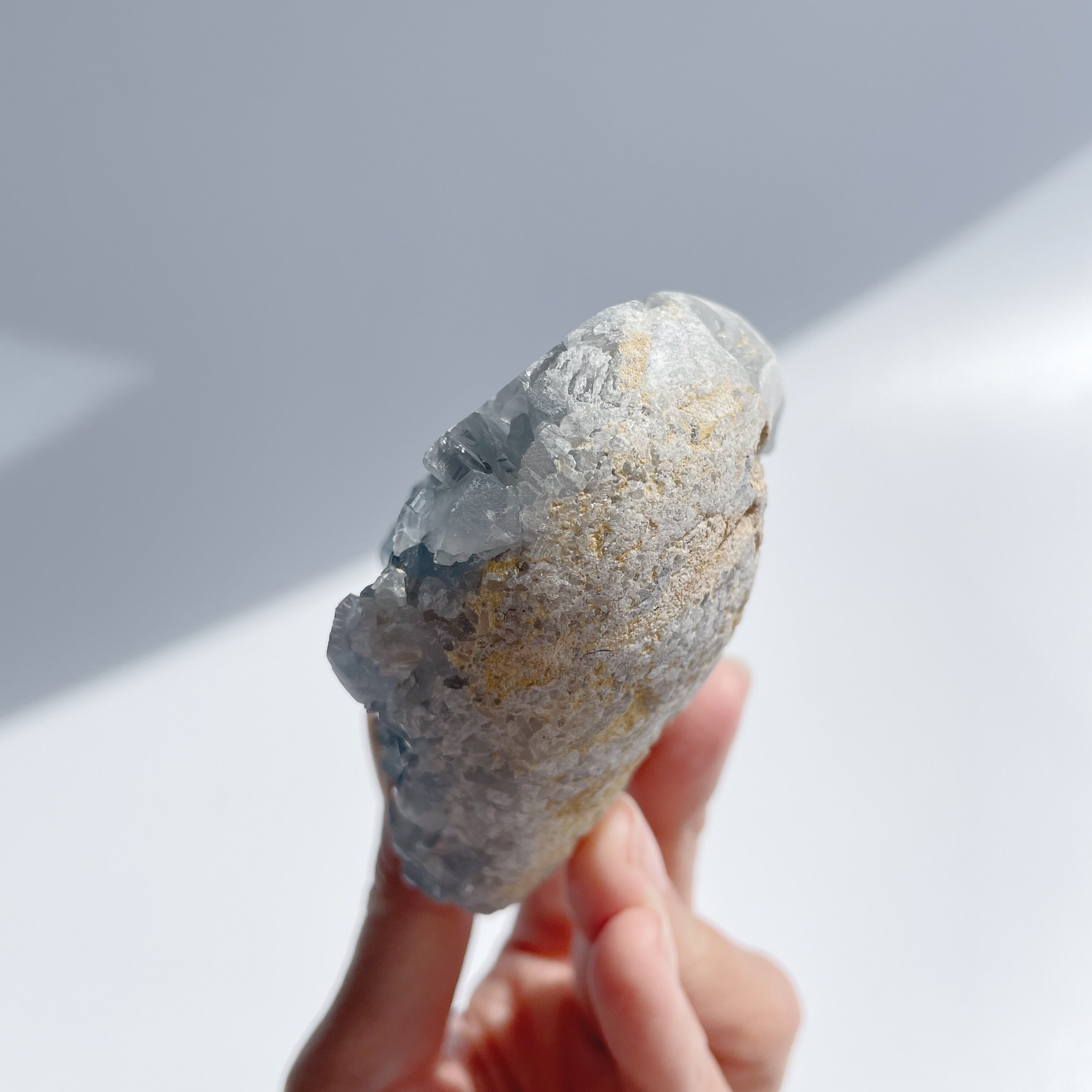 セレスタイト ハート型16♡Celestite♡天然石・原石・パワーストーン