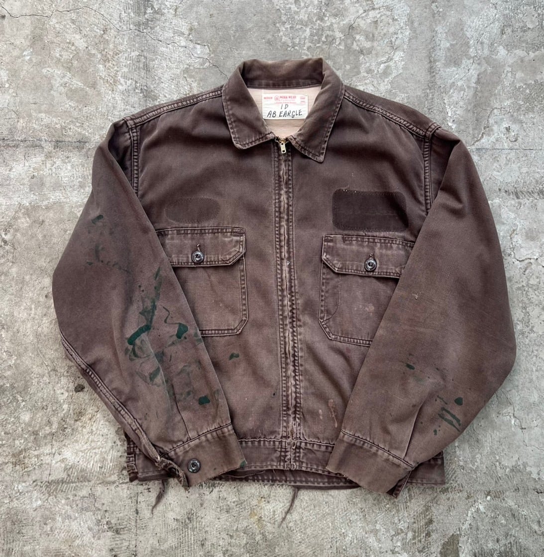 70s Lee リー モールスキン コットン ジャケット 短丈 ブルゾン Lee リー 70s ビンテージ モールスキン コットン ジャケット ベージュ