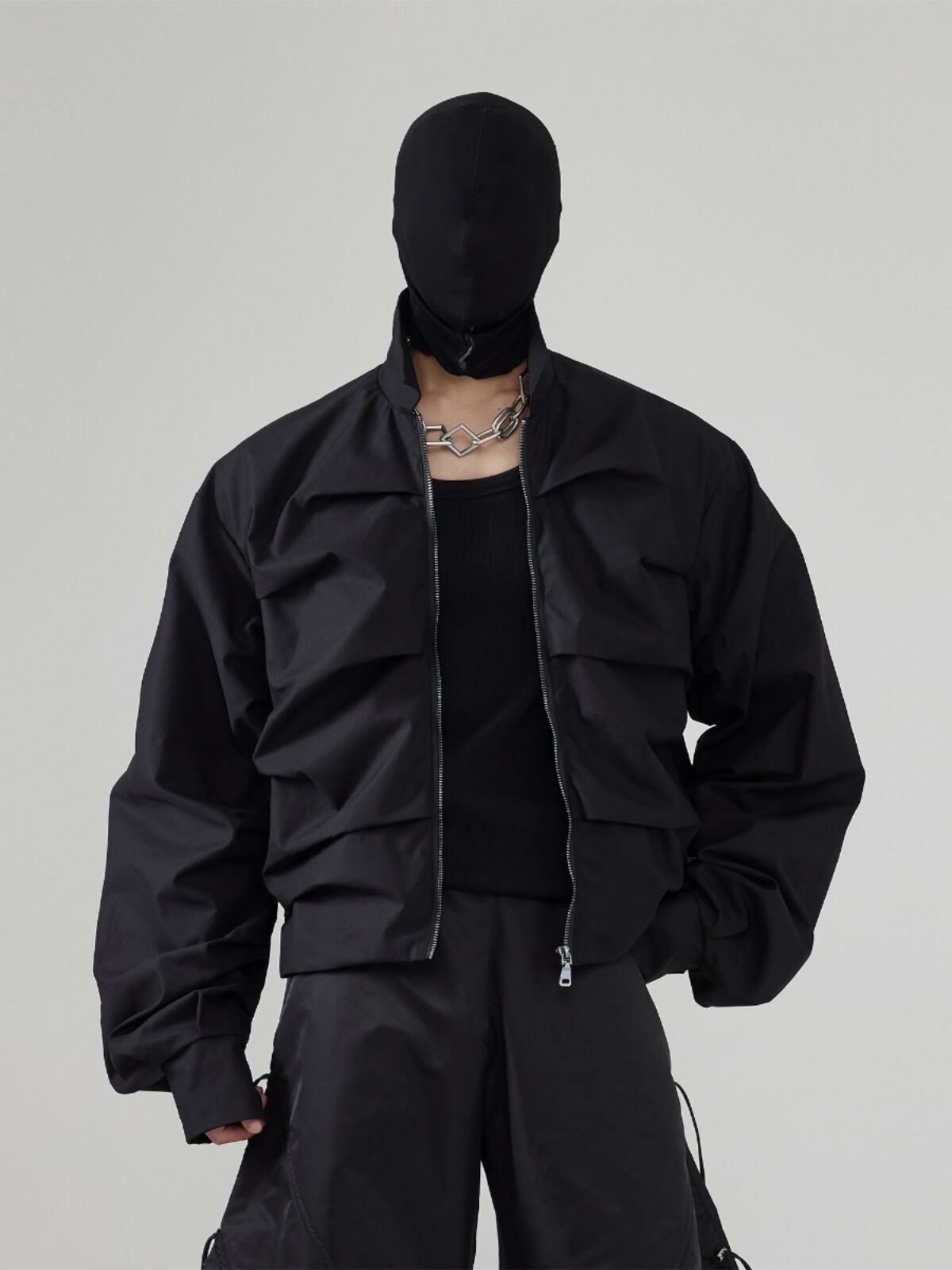 FRKM SCD 24AW マルチレイヤー ショートルーズ シャツジャケット  