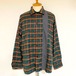 Check Switching Shirts Blouson　Brown