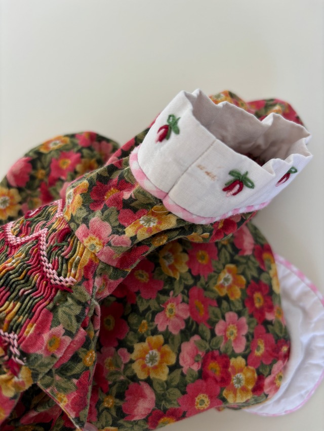 【3T相当・vintage】フローラルdress