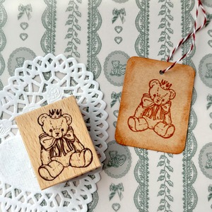 新作予約☆CHO635｜Cherish365【リボン熊 - Teddy Bear Sewing Shop】はんこ / スタンプ
