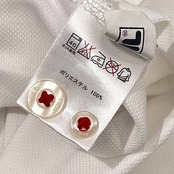 FILA GOLF フィラ ゴルフ トリコロール デコ BD ボタンダウン鹿の子 半袖 ポロシャツ M/メンズ