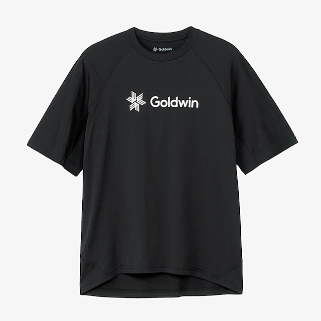 Goldwin / Logo WF Dry T-shirt（GA63308）ロゴ WF ドライ Tシャツ（ユニセックス）ブラック