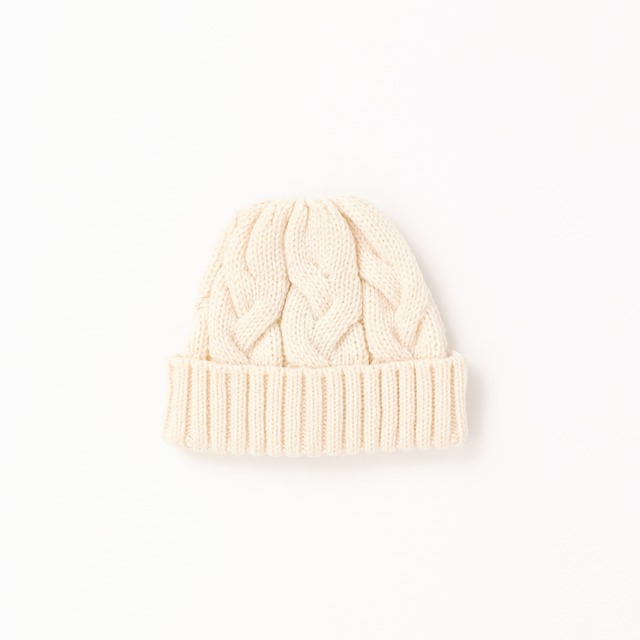 【VICTIM】VICTIM×CA4LA / CABLE KNIT CAP（WHITE）