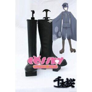 千本桜 KAITO コスプレ衣装 ウィッグ 靴 フルセット 公式衣装 標準 千本桜 鏡音レン KAITO コスプレ靴/ブーツ