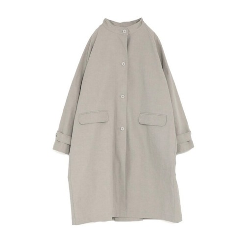 evam eva ｜cotton hemp raglan coat（sage,amber）
