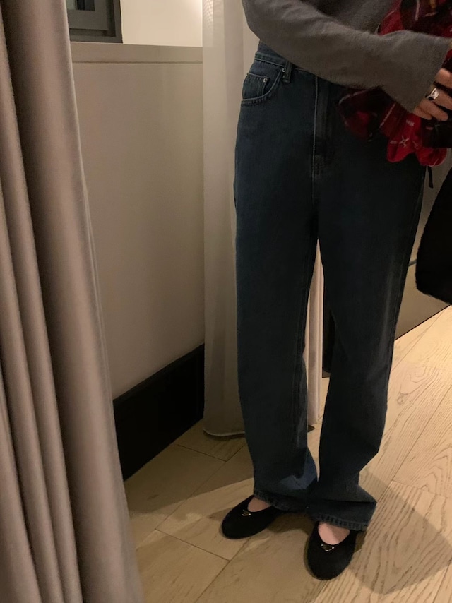 (即納) ounce / Bow deep blue denim 1color