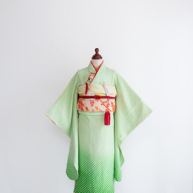 女の子帯style『若葉』/SS7028(対応身長目安　約115㎝〜125㎝㎝)