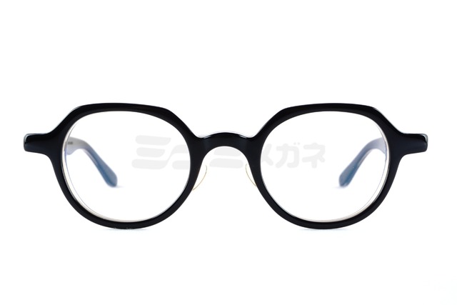 KameManNen メガネ KMN-6147 BK クラウンパント インナーメタル 太セル カメマンネン 鯖江 日本製 正規品-2枚目