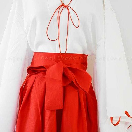 コスプレ服 巫女服 和風 衣装 仮装 コスチューム かわいい かっこいい 長袖 袴スカート 赤白セット リボン付き 上下セット 清楚系 大人用 ハロウィン パーティー イベント 撮影用 ダンス 舞台 演劇 文化祭 学園祭 神社 3224-3227