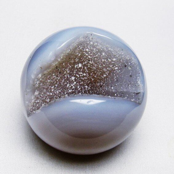 アゲート 笑口丸玉 ジオード スフィア 丸玉 一点物 151-5588