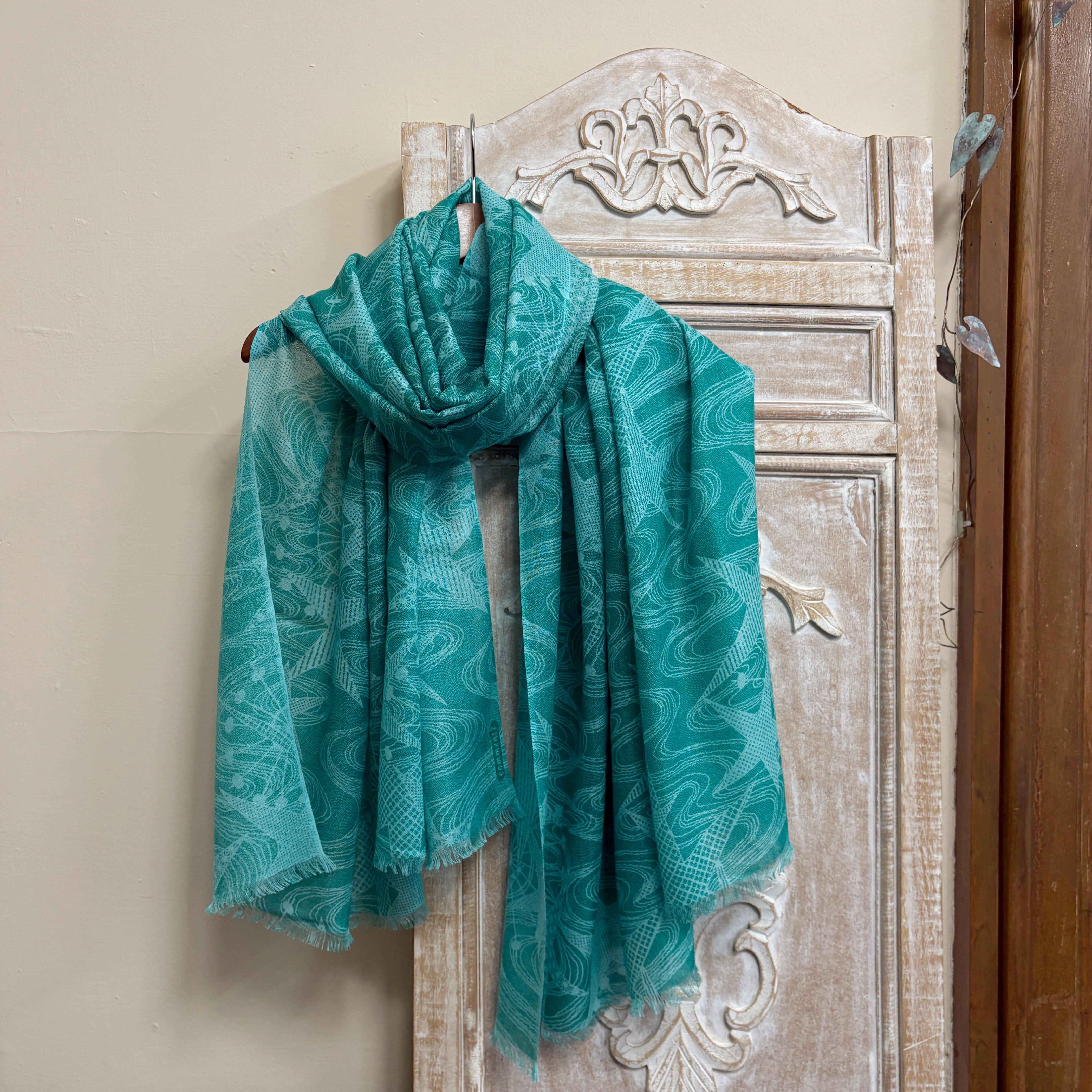 廣瀬染工場【comment?】江戸小紋ストール ミルキーウェイ | ウスキ呉服店