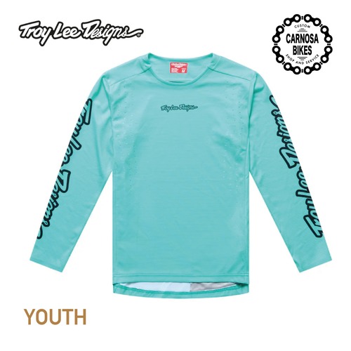 【Troy Lee Designs】YOUTH SPRINT PRO JERSEY [ユース スプリントプロ ジャージ] Mono Real Teal キッズ用 2026限定モデル