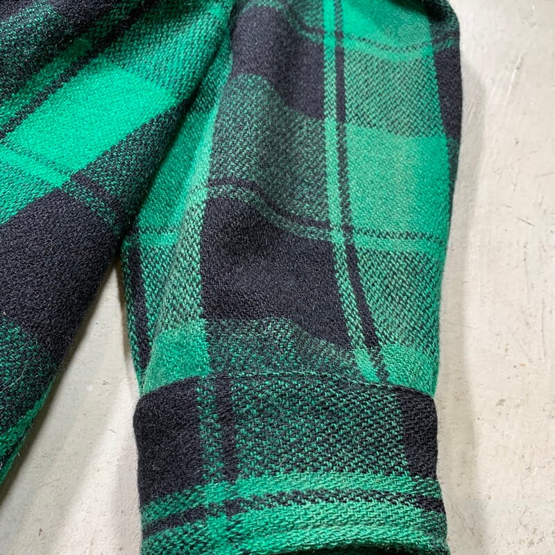 50's Pilgrim ピルグリム ウールチェックジャケット グリーン