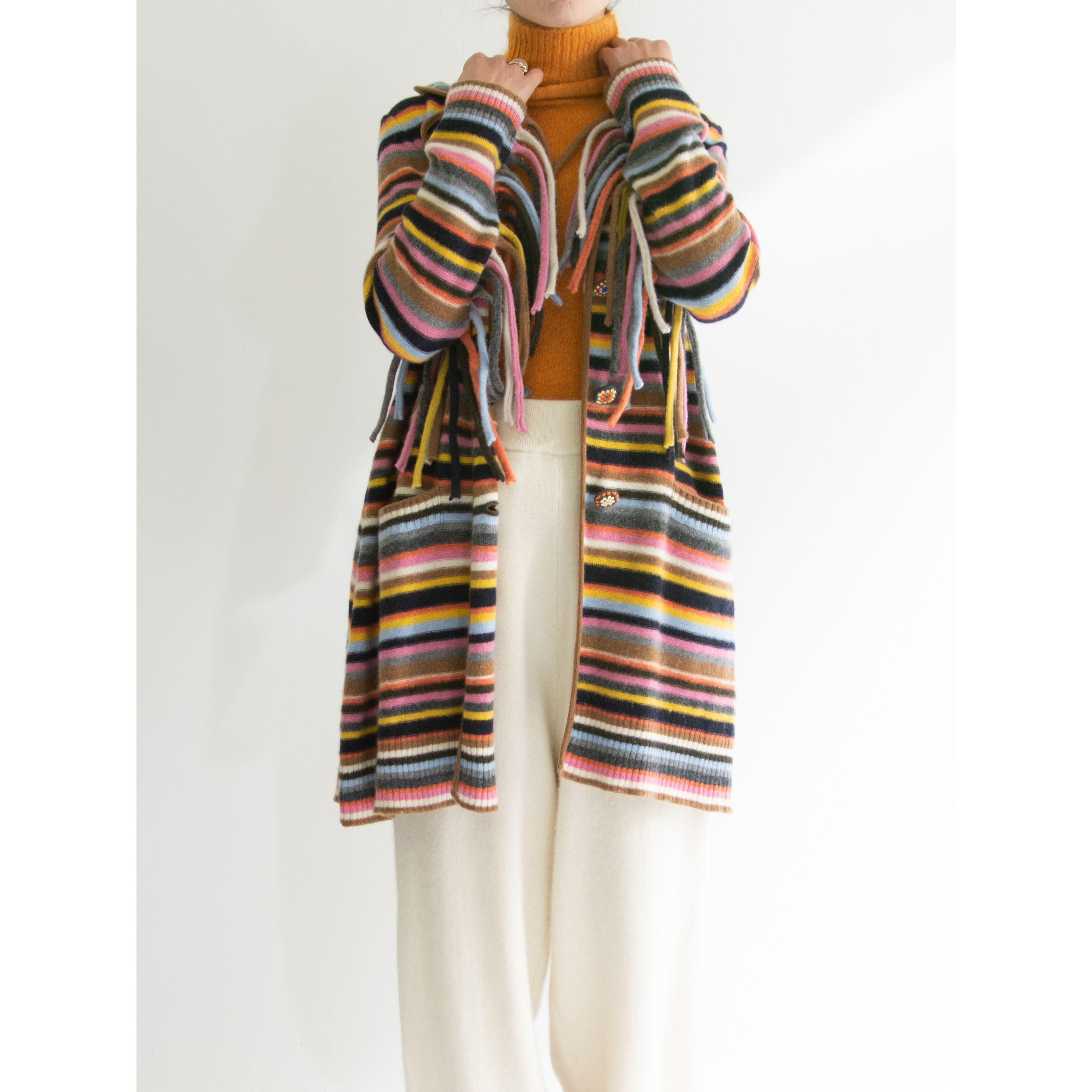 【LOVE MOSCHINO】Made in Italy Wool-Nylon Knit Jacket（ラブモスキーノ イタリア製ウールナイロンニットジャケット カーディガン）