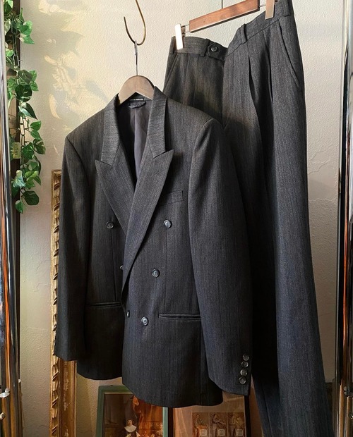 "JEAN PAUL GERMAIN"double breasted  wool suit set -up