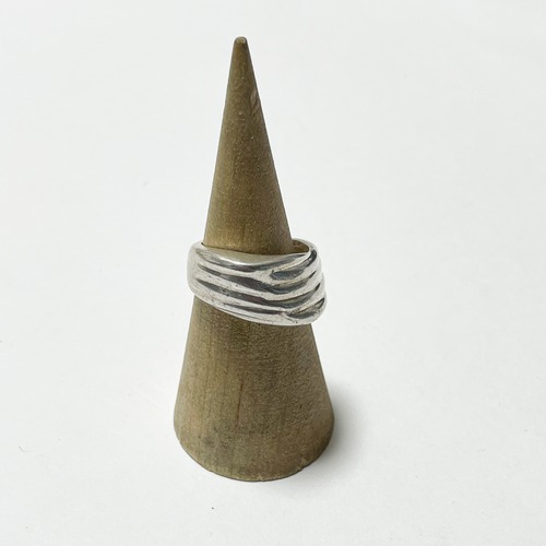 Old 925 Silver Modernist Ring Made In Hungary