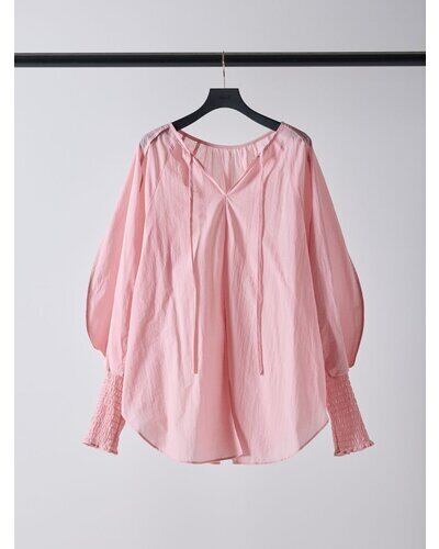 シャーリングカフスチュニックshirt 【Mewl ミュール 26春ご予約