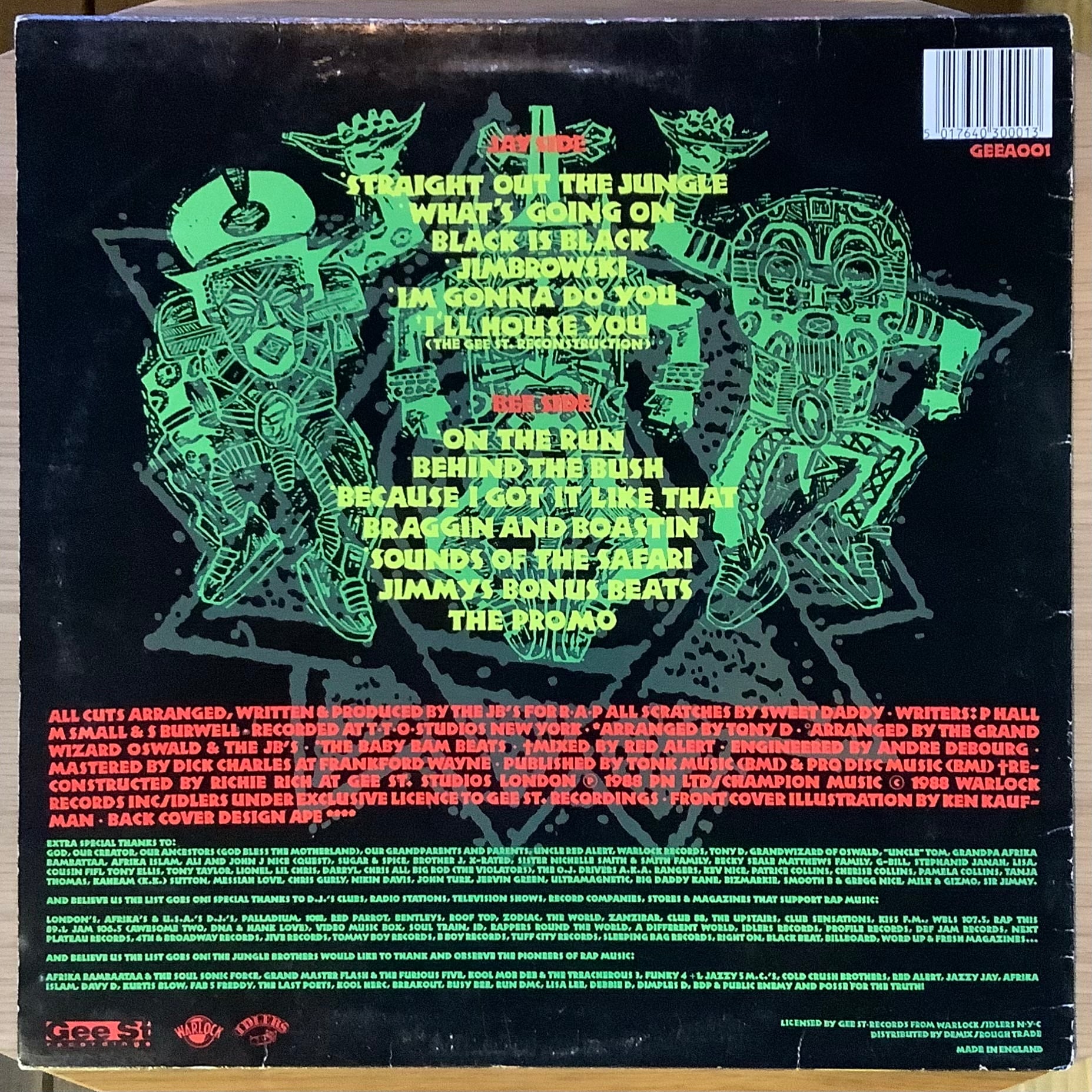 JUNGLE BROTHERS / STRAIGHT OUT THE JUNGLE | Plastic Soul Records