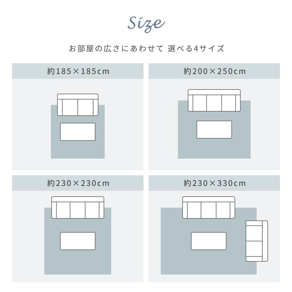 ☆新品未使用☆エレガントなゴブラン織シェニールラグ 230×230cm