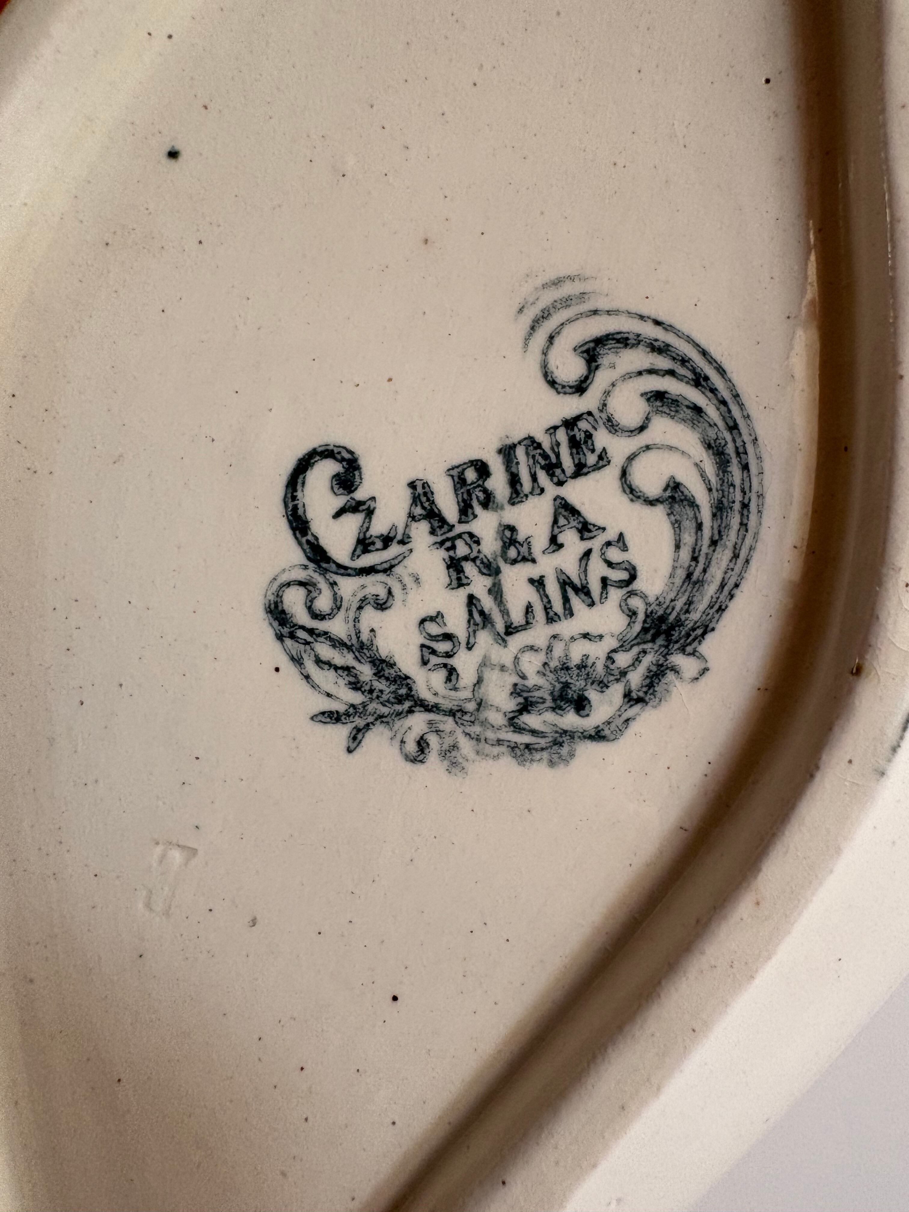 美品＊レア＊フランスアンティーク＊Salins＊Rivoli サラン Czarine（ツァリーヌ）ラヴィエ（やわらかなロカイユ装飾