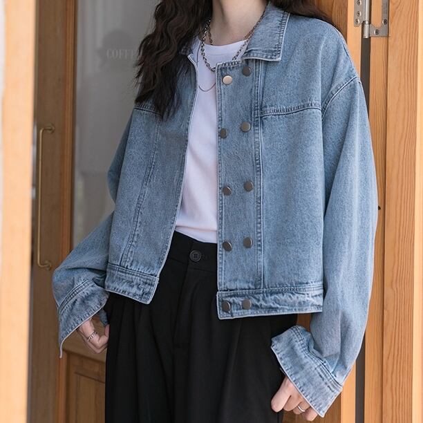 アウター レディース ジャケット デニムジャケット ショート 長袖 襟付き かわいい 大人可愛い きれいめ シンプル カジュアル 上品 清楚 フェミニン おしゃれ お洒落 綺麗 かっこいい クール モード系 ストリート おとな こなれ感 ラブリー ガーリー リラックス レトロ ロマンチック 華やか 爽やか きちんと感 ビジネス OL 通勤 学生 通学 デート お出かけ 女子会 休日 イベント 旅行 散歩 美術館 カフェ 送料無料 S M L 春 夏 秋 冬 10代 20代 30代 40代 韓国 定番