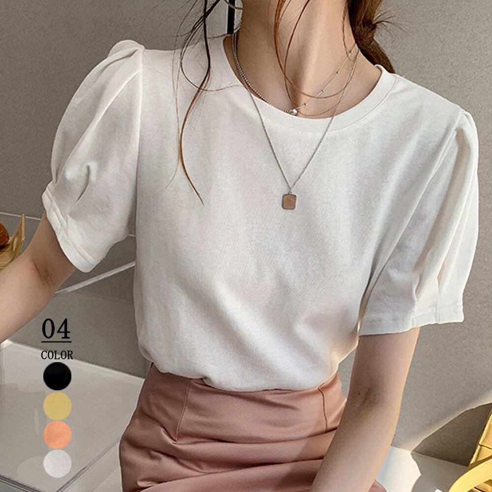 Tシャツ レディーストップス 半袖 カットソー 韓国ファッション カジュアル