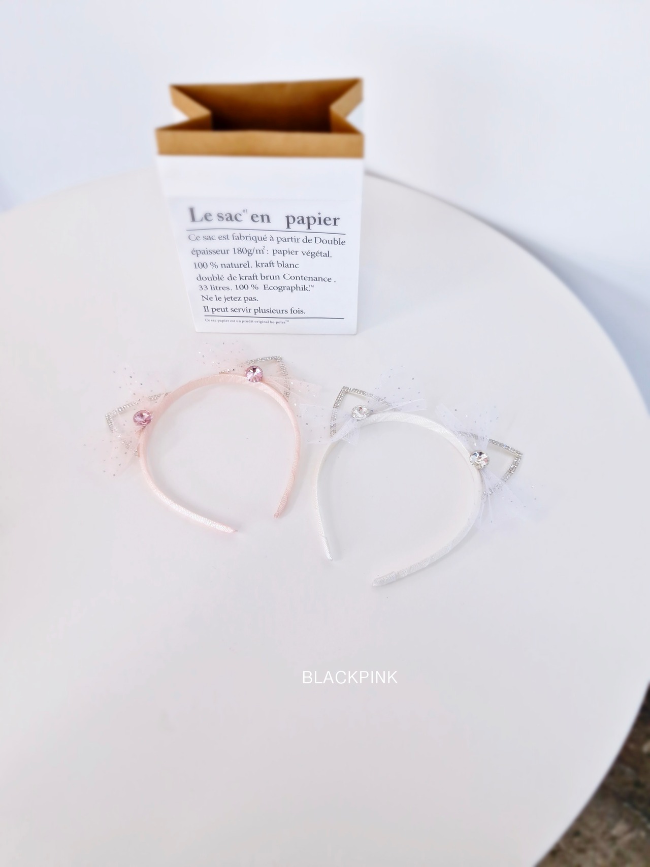 [BLACKPINK] Accessory) Cat Jewel Headband / [블랙핑크] 악세)고양이보석머리띠