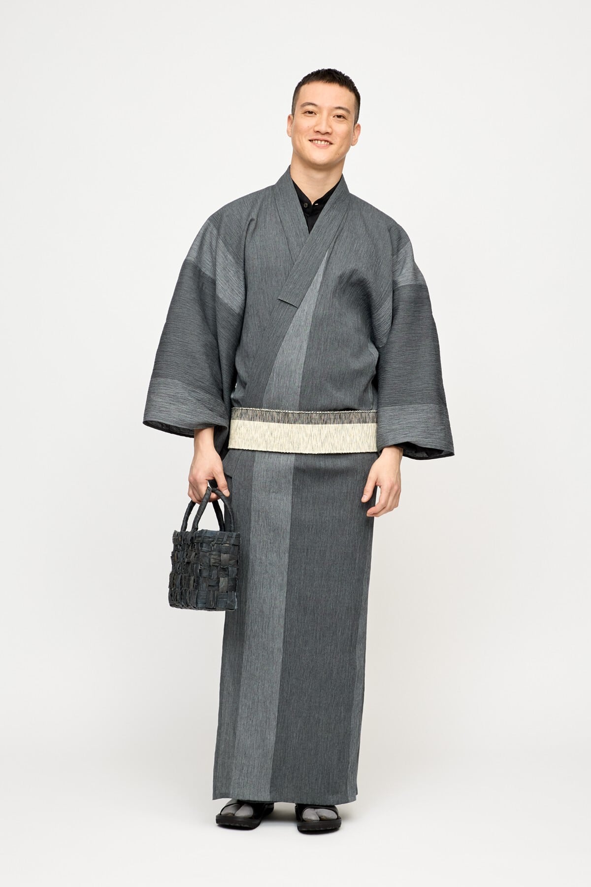 ゆかた ゆかた(浴衣) / 型染め / 伊藤若冲 / 雀 / BROWN（With tailoring