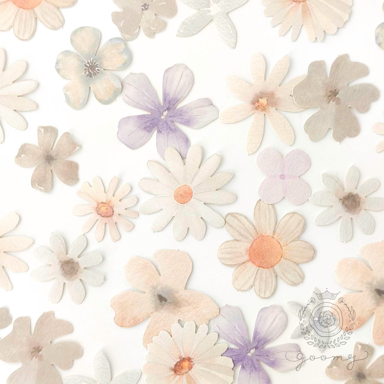 45枚入りシール SMALL FLOWER 2 <S1018>