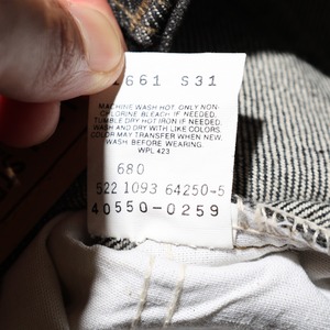 Deadstock 28×32 Levi’s 550-0259 USA 93年 先染めブラック デニムパンツ リーバイス